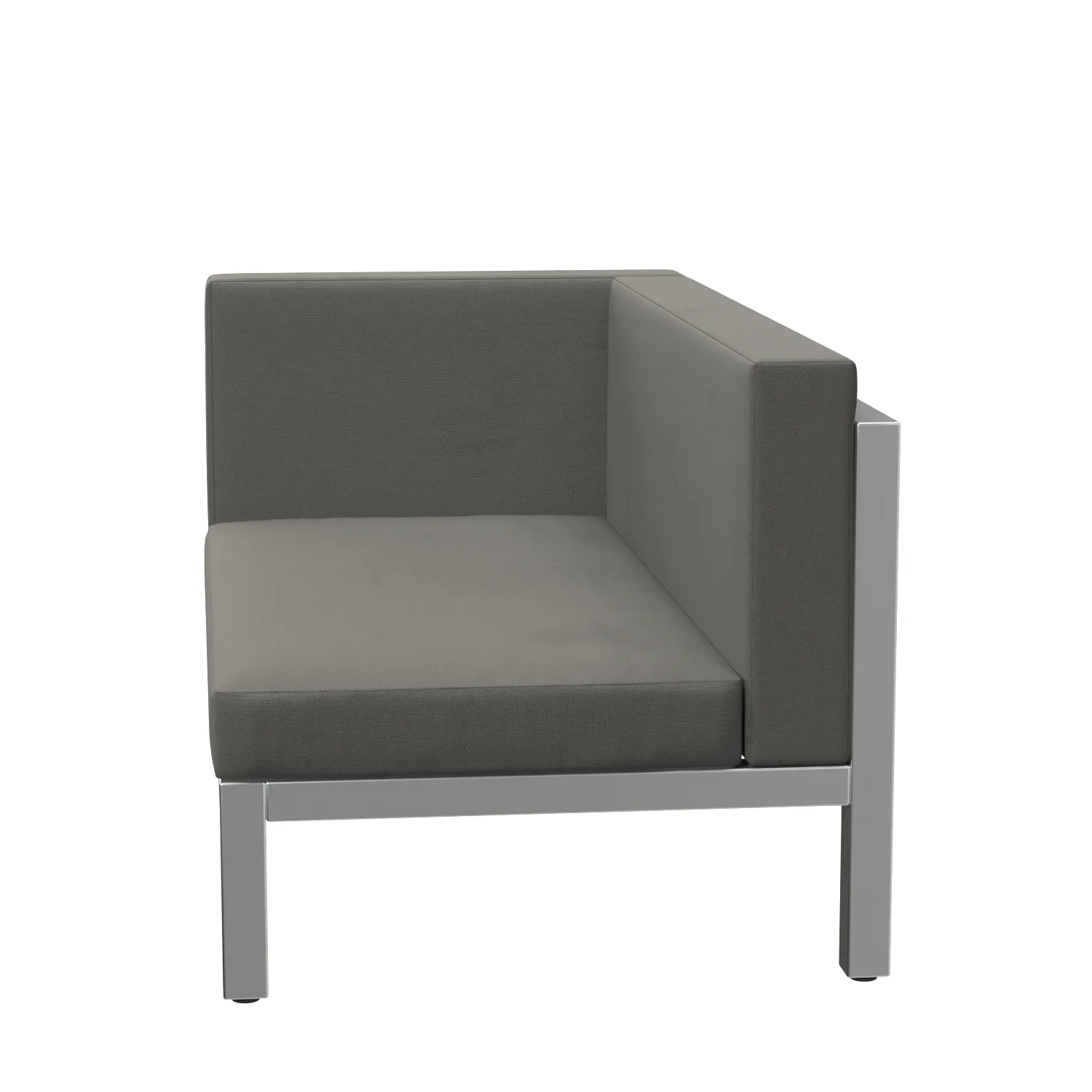 Metal Base And Upholstred Seat Sectional Sofa PBR 3D Model_03